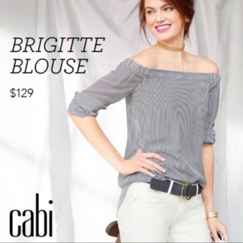 Cabi Brigitte off the shoulder blouse